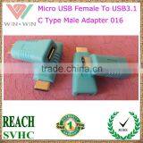 Cheapest Price USB 3.1 Type C Male to Micro USB Female Adapter 016