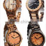 2016 Luxury Novelty Wooden Watches Different Sandal Unisex Japan Movement Gift Wooden Case WristWatches Customize Logo Quality Choice thumbnail-1