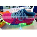 Andriod USB Recharging LED Light Shoes With Colorful Light Shoe Lace thumbnail-2