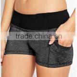 Hot Selling Top Quality Nylon and Spandex Wholesale Sports Yoga Shorts thumbnail-3