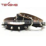 Black Large Spiked Leather Dog Collar With Many Size thumbnail-1