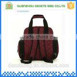 Polyester Backpack Dark Red Baby Boy Diaper Bag thumbnail-4