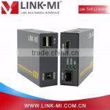 Factory Wholesale LINK-MI LM-THF123HKM HDMI Video OM3 Transmission 300 Meter Multimode With Micro USB Port HDMI Over Fiber 4K 3D