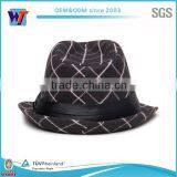 High Quality Hot Selling Wool Wave Short Brim Felt Hat thumbnail-1