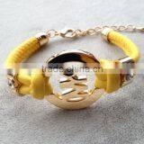 Fashion Vintage Pu Leather Lady Bracelet Jewelry