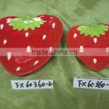 ceramic strawberry plate