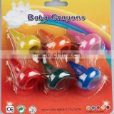 6pcs Plastic Finger Crayon with Blister Packing
