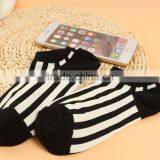 Fashion Thin Striped Youngth Short Trend Cotton Socks thumbnail-5