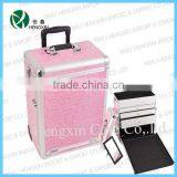 Professional Rolling Trolley Makeup Artist Train Cosmetic Case With Drawers thumbnail-1