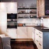 High Glossy Lacquer Modern Kitchen Cabinet Frosted Glass Doors thumbnail-2