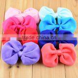 Chiffon Fabric Hair Bows Tie Wholesale Hair Pin Chiffon Bow Flowers thumbnail-3