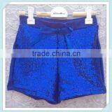 New Hot Shorts Sequin Girl Shorts Sweet Bow Front Summer Short Shorts Soft Knit Royal Blue Fashion Baby Kids Girl Short Pants thumbnail-1