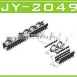 JY-2049|4 Meters Small Aluminum Alloy Belt Conveyor Black Roller Track Flow Rail thumbnail-3