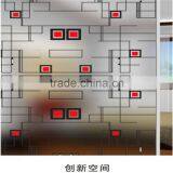 Coloful Decoration Screen Printed Glass for Bathroom Door thumbnail-5