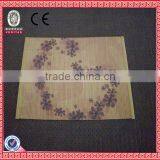 Luxury Bamboo Fabric Mat With Flower Print For Wholesale thumbnail-1