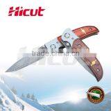 Damascus Steel Folding Knife With Liner Lock thumbnail-1