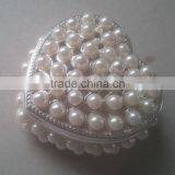 Delicate Pewter Trinket Box Beaded by Pearls thumbnail-3