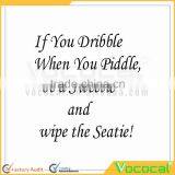 If You Dribble English Proverb Wall Lettering Stickers Wall Decal Sticker DIY Art Decor Home Bathroom Toilet Restroom Decor thumbnail-2