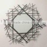 Metal Home Decorative Wall Mirror Iron Mirror Cheap Vintage Mirror thumbnail-1