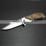 OEM Wood Handle 440C Stainless Steel Blade Multi Pocket Knives thumbnail-2