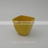 2015 Best Selling Square Bamboo Fiber Mini Flower Pot/planter/container thumbnail-5