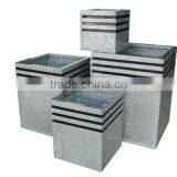 High Quality Best Selling Eco Friendly Zinc Flower Vase, Square Shape From Viet Nam thumbnail-1