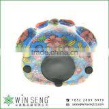 Coin Holder Owl Shape Flower Patterns Ceramic Animal Piggy Bank for Decoration thumbnail-5