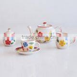 15pcs Ceramic Tea Set, Porcelain With Handpainting thumbnail-1