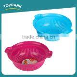 Kitchen Fruit Colander Round Plastic Strainer Vegetable Basket Strainer PP Plastic Bowl With Strainer thumbnail-2