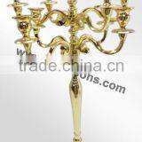 Decorative Floor Gold Plated Candelabras for Weddings thumbnail-5