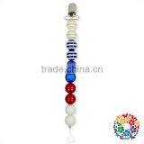 2017 Wholesale Silicone Beads Baby Pacifier Chain Clip thumbnail-4
