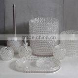 Transparent Resin Round Modern Design Soap Lotion Dispenser thumbnail-2