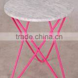 Cooper Metal Stainless Steel Frame With Glass-top Round End Table for the Living Room thumbnail-3