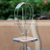 New Style Acrylic Transperant Shopping Mall Table Earphone Display Holder Acrylic Headphone Display in the Store on the Desk thumbnail-2