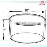 10" Dia x 8" H Clear Perspex Cylinder Large Acrylic Cylinder Display