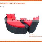 Rattan Outdoor Furniture Garden Patio Folding Double Sunbed thumbnail-1