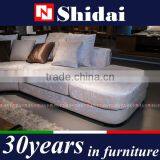 SHIDAI - Modern Beige Microfiber Living Room Sofa Couch Sectional Set Furniture G180 thumbnail-2
