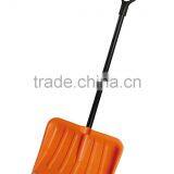 14" Plastic Snow Shovel With Long Metal Handle thumbnail-4