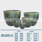 GLAZED CERAMIC OUTDOOR POT BN-G001 thumbnail-3