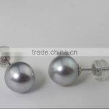 6.5-7 mm Grey Akoya Pearl Jewelry Earring thumbnail-2