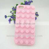 Lovely Block Dot Silicone Rubber Mobile Phone Bag, Cellphone Case