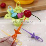 Factory Good Price ABS Colorful Disposable Top Quality Plastic Fruit Fork thumbnail-2