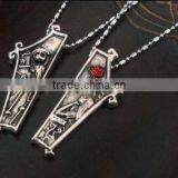 Cheap 2016 New The Nightmare Before Christmas Jack Lisa Couple Pendant Necklace Jewelry Gift thumbnail-2