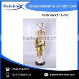 Decorative Nutcracker Gold Statue - Perfect Gift Option thumbnail-1