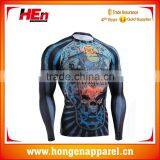 Hongen Apparel Mens Custom Rash Guard Sublimation Running Shirt Rash Guard Sports Wear thumbnail-1