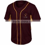 Custom Made Man Stylish Design Dry Fit Embroidery Baseball Jersey