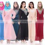 2015 Latest Fashion Long Sleeve Muslim Lady Night Dress thumbnail-1