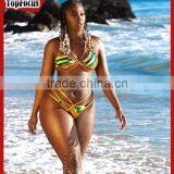 Wholesale Neoprene Crochet 2 Pcs Bikini Triangle Top Swimwear thumbnail-3