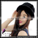 CX-C-197B Wholesale Price In Stock New Style Excellent Real Mink Fur Cap Hat thumbnail-1