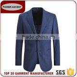 Best Brand Chinese Factory Custom Design Men'S Slim Fit Stripped Suit For Men thumbnail-1